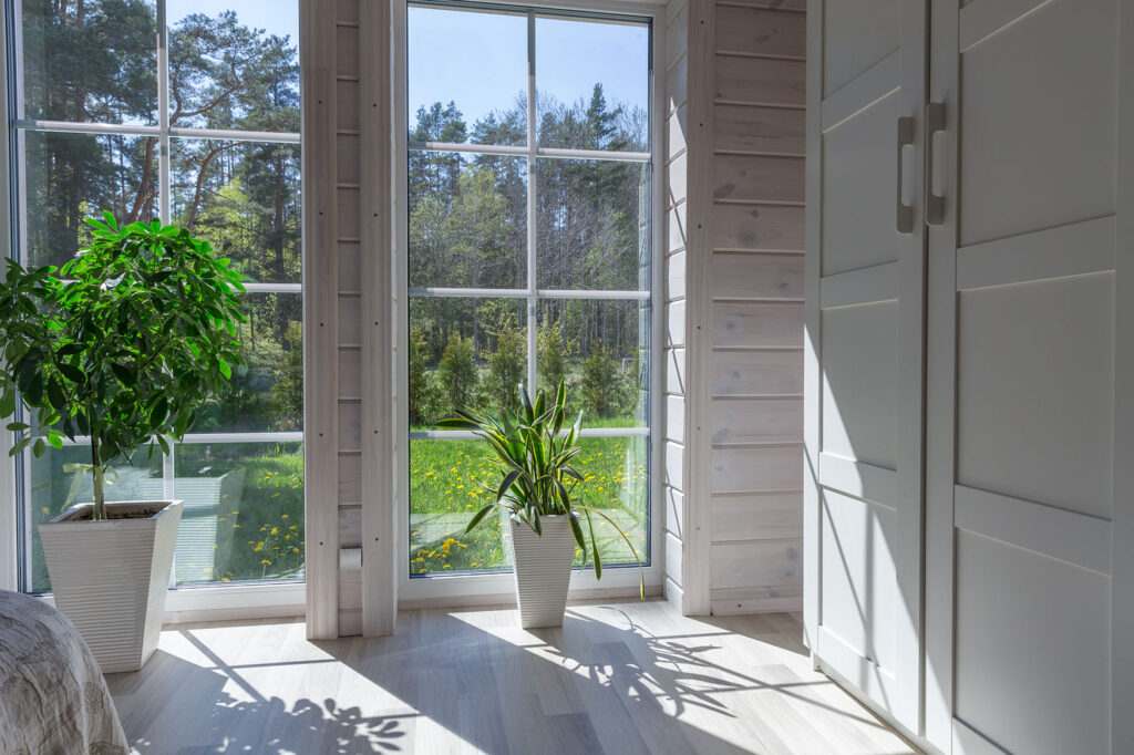 clean cottage windows